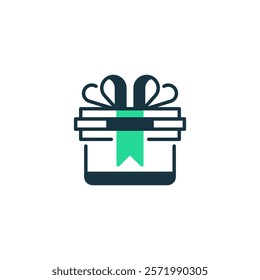 Gift Box line icon. Universal creative premium symbol. Vector sign icon logo template. Vector illustration
