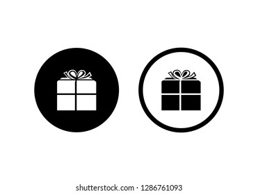 gift box line Set icon vector