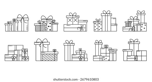 Geschenkbox Linie Einfache Sammlung 