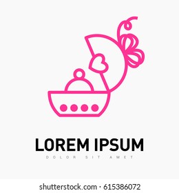 Gift box line vector icon