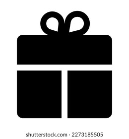  gift box list glyph icon vector design template and illustration