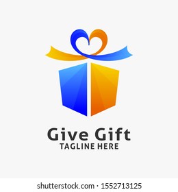 Gift box logo design inspiration