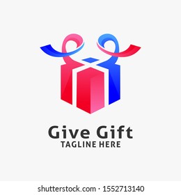 Gift box logo design inspiration
