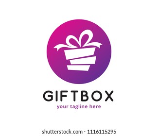 Gift Box Logo Design Template