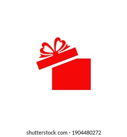 Gift box logo design vector template