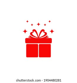 Gift box logo design vector template