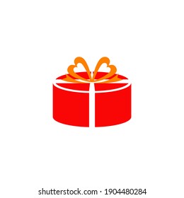 Gift box logo design vector template