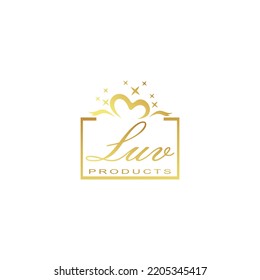 gift box logo design vector