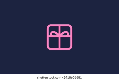 gift box logo icon design vector design template inspiration