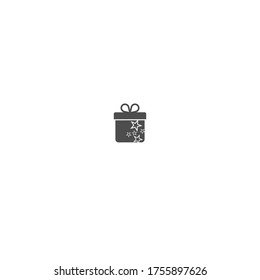 Gift box logo icon template