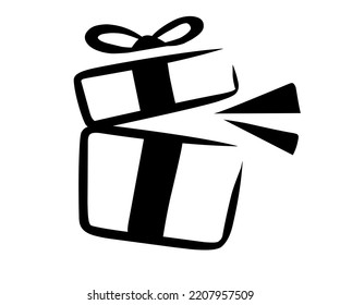 diseño vectorial de icono de caja de regalo