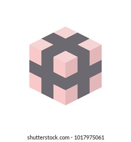 Gift box logo, illustration, vector