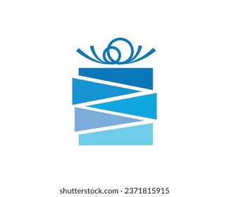 Gift Box Logo Illustrations Design Template