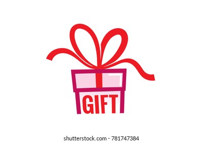 Gift Box logo Symbol Design Illustration