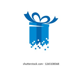 Gift Box Logo Template, Symbol, Icon