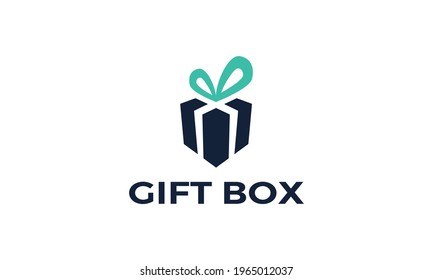 Gift Box logo vector icon illustration