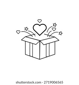 Die Geschenkbox mit Liebessymbol steht für ein nachdenkliches und herzliches Geschenk, für Fürsorge und Wertschätzung.