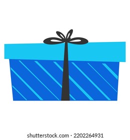 Gift box for New Year and Christmas. Vector illustration.