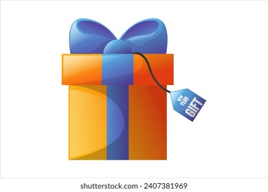 Caja de regalo Pegatina de Año Nuevo
