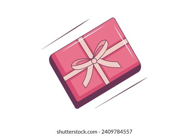 Gift Box New Year Sticker Design