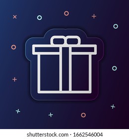 Gift box nolan button icon. Simple thin line, outline vector of web icons for ui and ux, website or mobile application