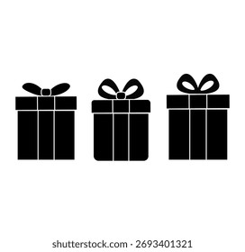 Caja de regalo con un arco de fondo blanco 