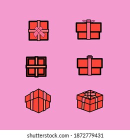 Gift box on new years day