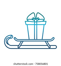 gift box on sled design