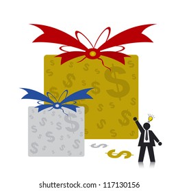 Gift Box on white background