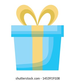 gift box on white background vector illustration
