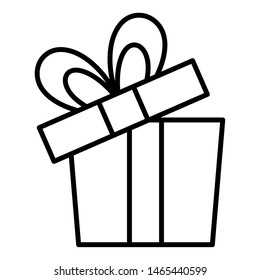 gift box on white background vector illustration
