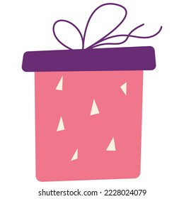 Gift in a box on a white background