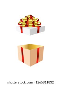 Gift box open