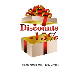 Gift box open discounts -15%