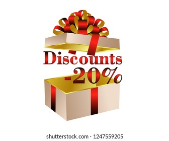 Gift box open discounts -20%