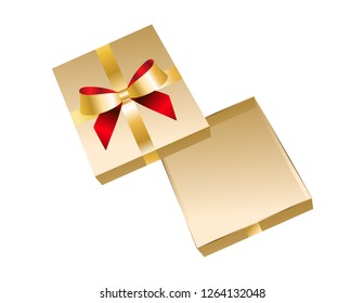 Gift box open empty