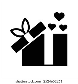 Gift box open icon. Surprise symbol, New year presents . Magic box Gift icon, vector illustration