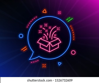 neon gift box images stock photos vectors shutterstock https www shutterstock com image vector gift box open line icon neon 1526732609