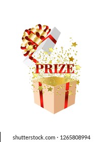Gift box open prize