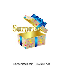 Gift box open surprise