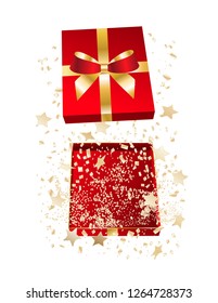 Gift box open surprise