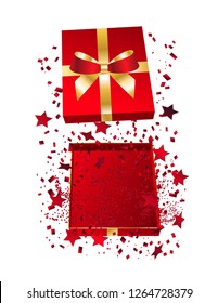 Gift box open surprise