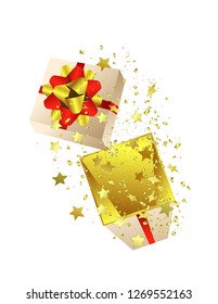Gift box open surprise