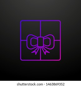 Gift box outline nolan icon. Elements of security set. Simple icon for websites, web design, mobile app, info graphics