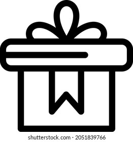  Geschenkbox Umrissdesign für Vektorsymbol
