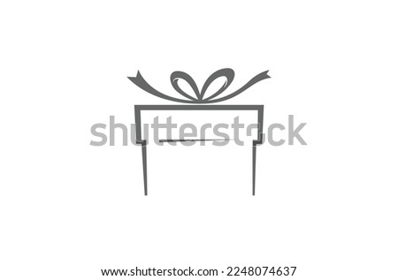 Gift Box Package Abstract logo Symbol Vector Icon Design Illustration