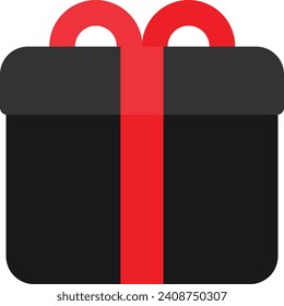 Gift Box Package Icon Vector Flat Illustration