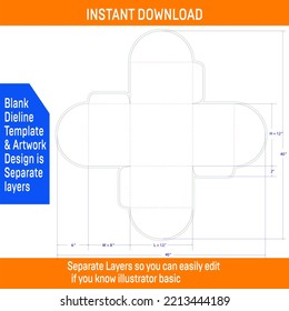 Gift Box Packaging Design Template