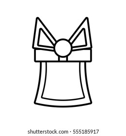 gift box party present outline vector illustration eps 10