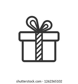 Gift box party vector icon